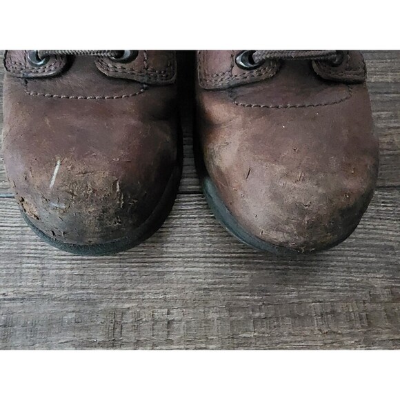 Timberland Pro Titan Brown Leather Safety Toe Work Boots Womens 8 M 26388 - Picture 6 of 10
